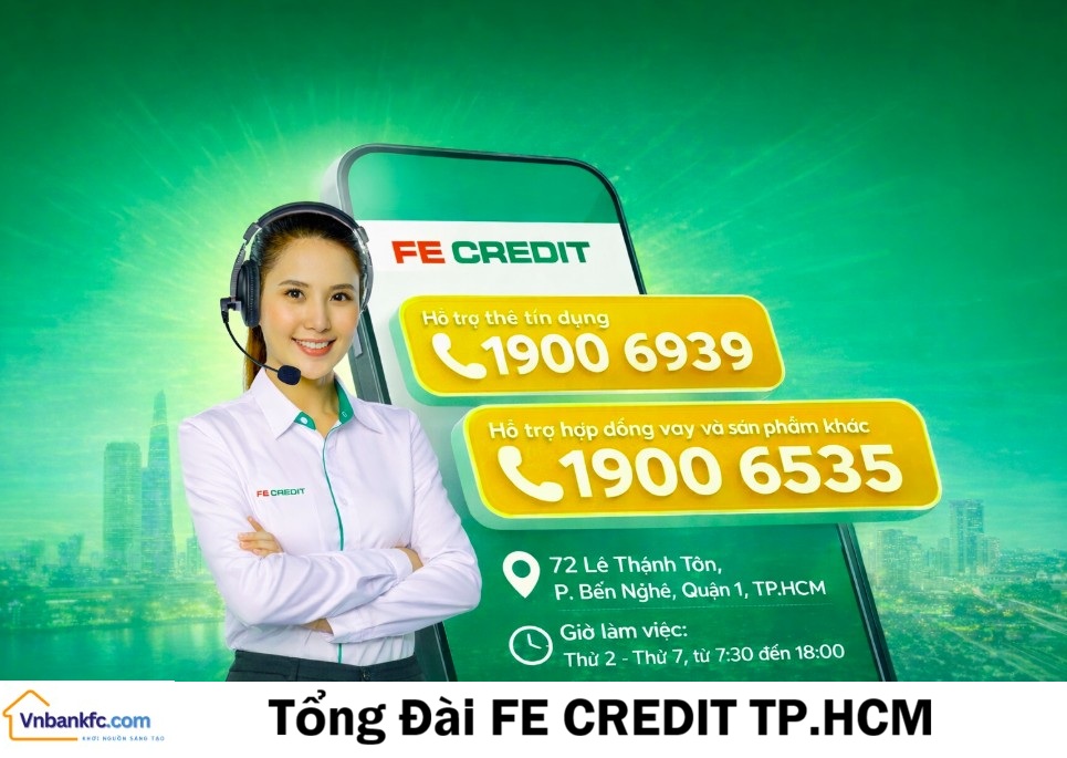 Tổng đài FE Credit tại TP.HCM
